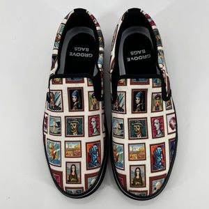 Unisex GrooveBags Art Gallery Slip-On Shoes | Size 11.5 Women’s | 10 Men’s Black